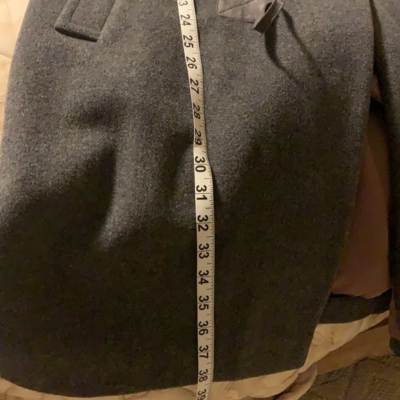 Pure Wool Boxy Hooded Long Coat - Picture 9 of 11